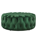 Modway Amour Tufted Button Large Round Performance Velvet Ottoman