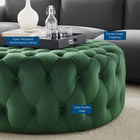 Modway Amour Tufted Button Large Round Performance Velvet Ottoman