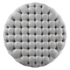 Modway Amour Tufted Button Large Round Performance Velvet Ottoman