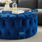 Modway Amour Tufted Button Large Round Performance Velvet Ottoman