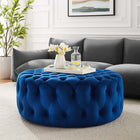 Modway Amour Tufted Button Large Round Performance Velvet Ottoman