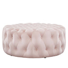 Modway Amour Tufted Button Large Round Performance Velvet Ottoman