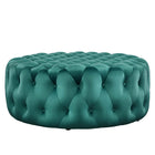 Modway Amour Tufted Button Large Round Performance Velvet Ottoman