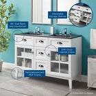 Modway Isle 48" Double Bathroom Vanity Cabinet