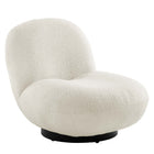 Modway Kindred Boucle Upholstered Upholstered Fabric Swivel Chair  