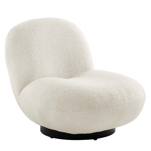 Modway Kindred Boucle Upholstered Upholstered Fabric Swivel Chair  