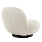Modway Kindred Boucle Upholstered Upholstered Fabric Swivel Chair
