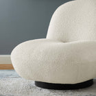 Modway Kindred Boucle Upholstered Upholstered Fabric Swivel Chair