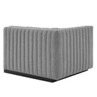 Modway Conjure Channel Tufted Upholstered Fabric Left-Arm Chair