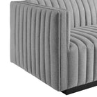 Modway Conjure Channel Tufted Upholstered Fabric Left-Arm Chair