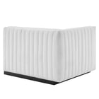 Modway Conjure Channel Tufted Upholstered Fabric Left-Arm Chair