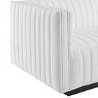 Modway Conjure Channel Tufted Upholstered Fabric Left-Arm Chair