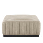 Modway Conjure Channel Tufted Upholstered Fabric Ottoman