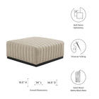 Modway Conjure Channel Tufted Upholstered Fabric Ottoman