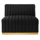 Modway Conjure Channel Tufted Performance Velvet Armless Chair