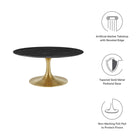 Modway Lippa 36" Round Faux Marble Coffee Table