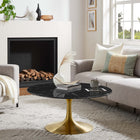 Modway Lippa 36" Round Faux Marble Coffee Table