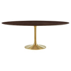 Modway Lippa 78" Oval Wood Dining Table  