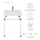 Modway Redeem 24" Acrylic Wall-Mount Bathroom Vanity