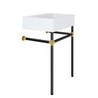 Modway Redeem 24" Wall-Mount Black Stainless Steel Bathroom Vanity