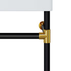 Modway Redeem 24" Wall-Mount Black Stainless Steel Bathroom Vanity