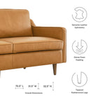 Modway Impart Genuine Leather Sofa
