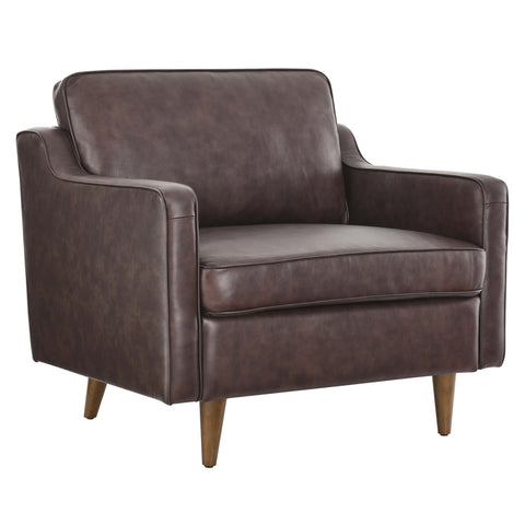 Modway Impart Genuine Leather Armchair  