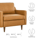 Modway Impart Genuine Leather Armchair