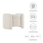 Modway Nebula Boucle Upholstered Ottoman