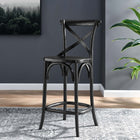 Modway Gear Counter Stool - Wood Seat