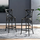Modway Gear Counter Stool - Wood Seat