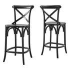 Modway Gear Counter Stool - Wood Seat