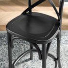 Modway Gear Counter Stool - Wood Seat