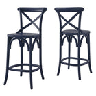 Modway Gear Counter Stool - Wood Seat