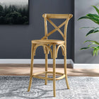 Modway Gear Counter Stool - Wood Seat