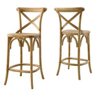 Modway Gear Counter Stool - Wood Seat