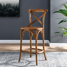 Modway Gear Counter Stool - Wood Seat