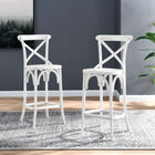 Modway Gear Counter Stool - Wood Seat