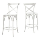 Modway Gear Counter Stool - Wood Seat