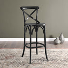 Modway Gear Bar Stool - Wood Seat