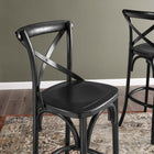 Modway Gear Bar Stool - Wood Seat