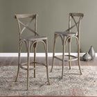 Modway Gear Bar Stool - Wood Seat