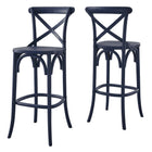 Modway Gear Bar Stool - Wood Seat