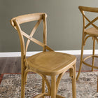 Modway Gear Bar Stool - Wood Seat
