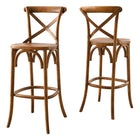 Modway Gear Bar Stool - Wood Seat