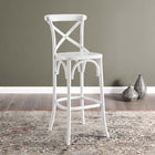Modway Gear Bar Stool - Wood Seat