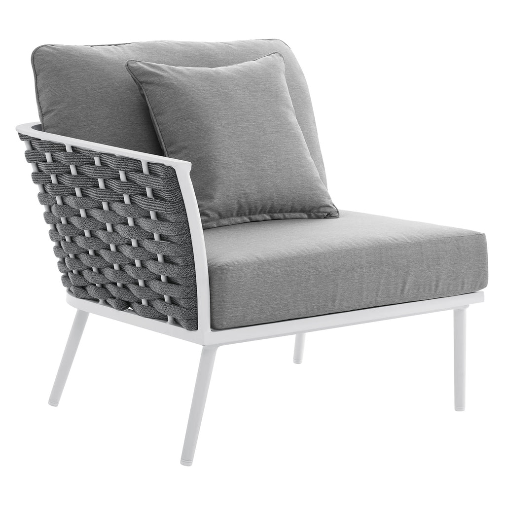 Modway Stance Outdoor Patio Aluminum Left-Facing Armchair  