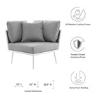 Modway Stance Outdoor Patio Aluminum Corner Chair