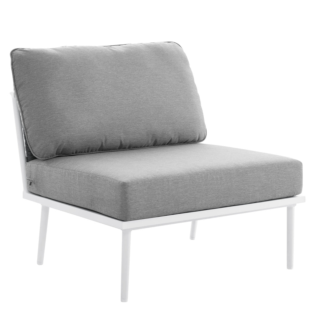 Modway Stance Outdoor Patio Aluminum Armless Chair  