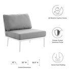 Modway Stance Outdoor Patio Aluminum Armless Chair